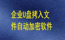 有哪些軟件能讓企業U盤拷入的文件自動加密？